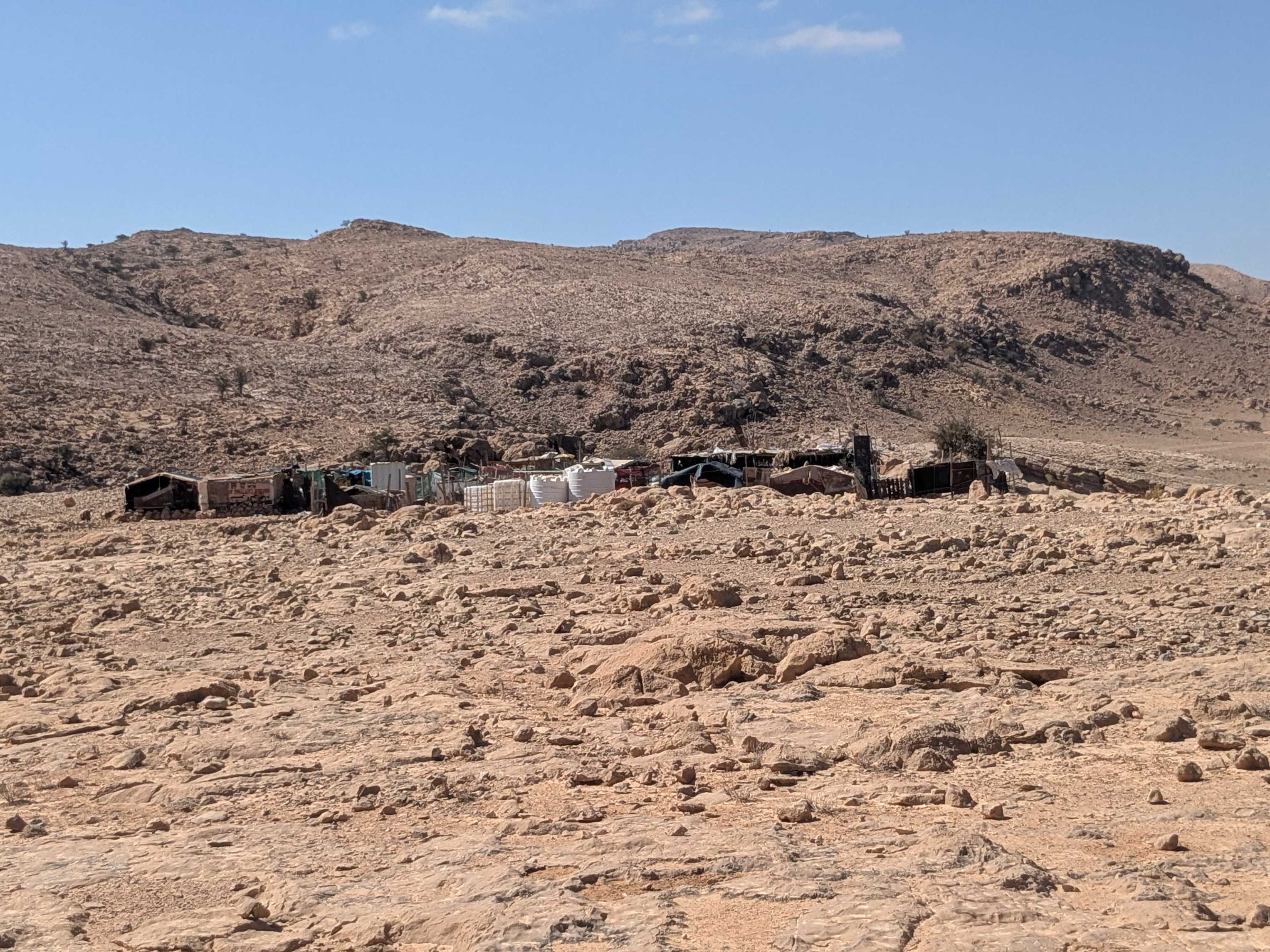shawawiya family roadside camp, Oman